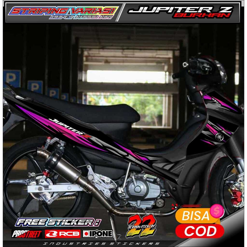 Striping Variasi Yamaha Jupiter Z Burhan / Sticker List Variasi Motor Jupiter Z Burhan