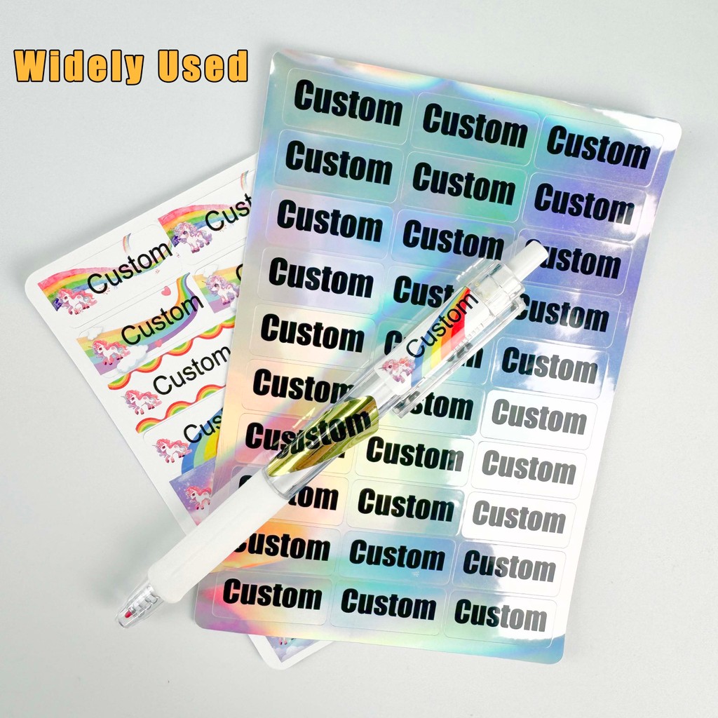 

Custom Kawaii Name Tag Sticker Waterproof Stickers Decals Personalized Label for Children School Stationery Bottle