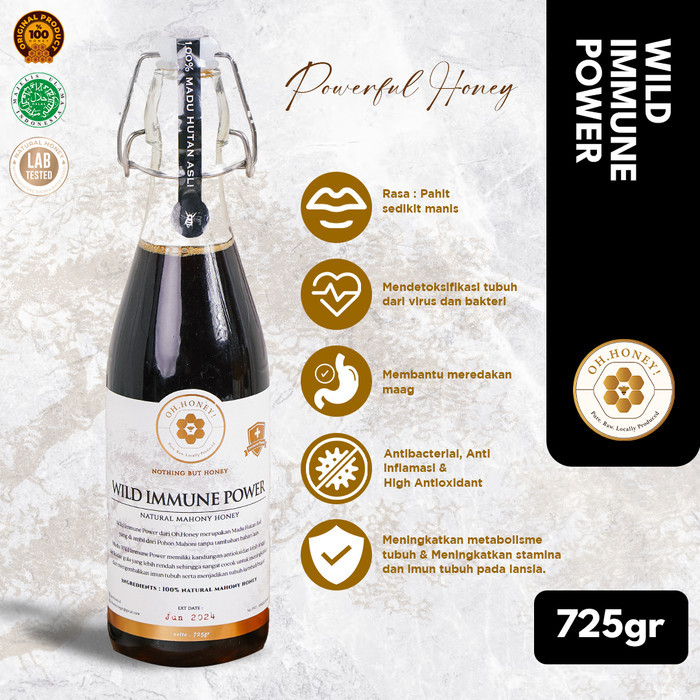 

Wild Immune Power - Powerful Immune Booster / 100% Madu Hutan Asli - 725gr