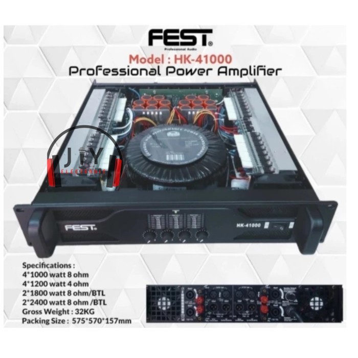 Grosir Power Amplifier Fest 4 Channel HK-41000 HK41000 HK 41000 Original