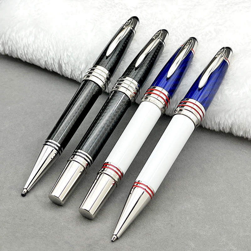 

Yamalang John Kennedy Carbon Fiber Rollerball Ballpoint pen Dark Blue Fountain Pen Writing Stationery with JFK
