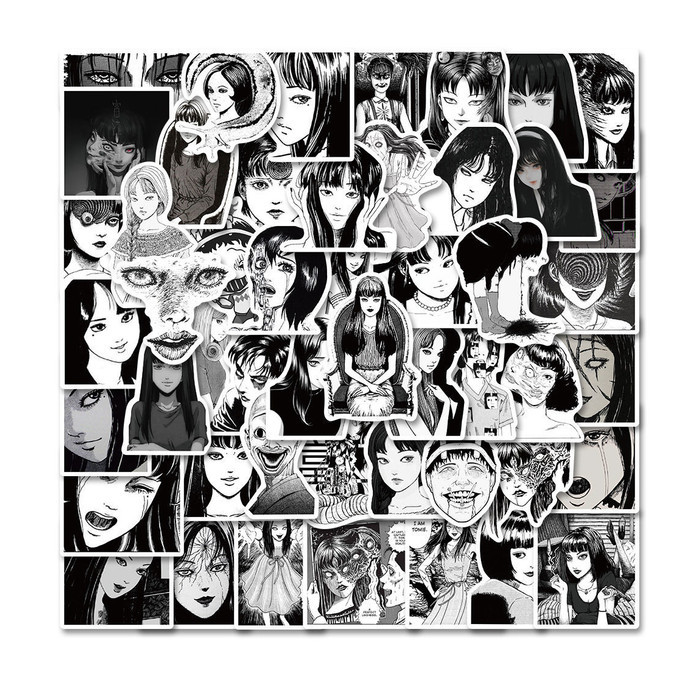

sticker luggage waterproof 50 pcs junji ito tomie