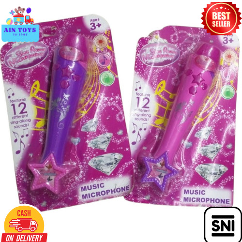 Mainan Anak Karaoke Anak Set MIC Musical Microphone Mainan Edukasi & Hobi - Mainan mic anak karaoke