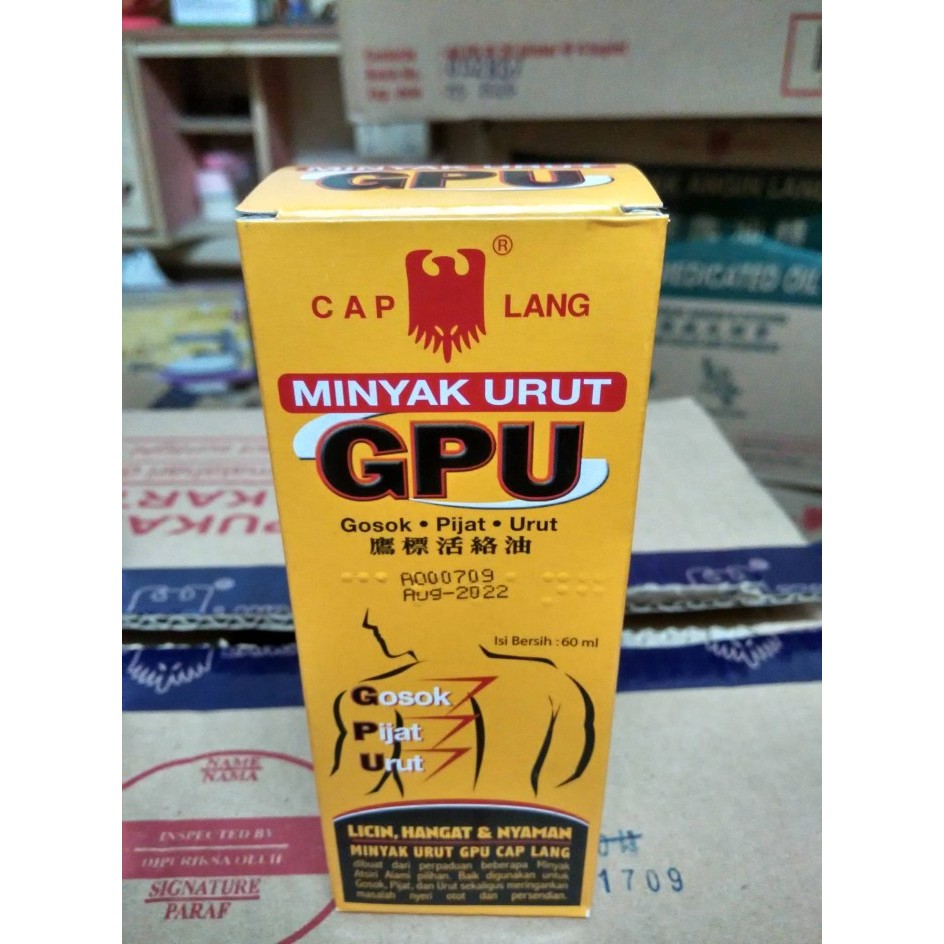 Minyak Urut GPU Cap Lang 60 ml