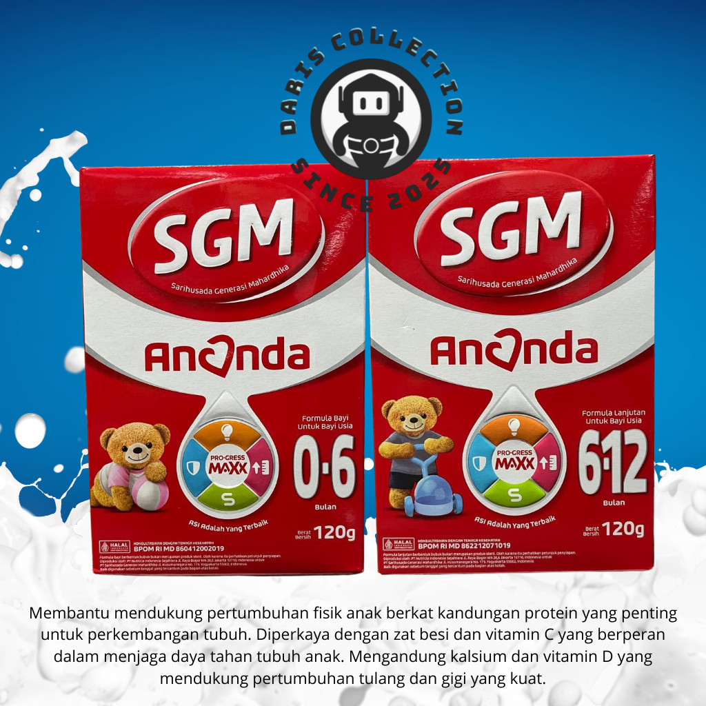 SGM Ananda 120gr - 0-6 Dan 6-12 Bulan Susu Formula Pertumbuhan Bayi