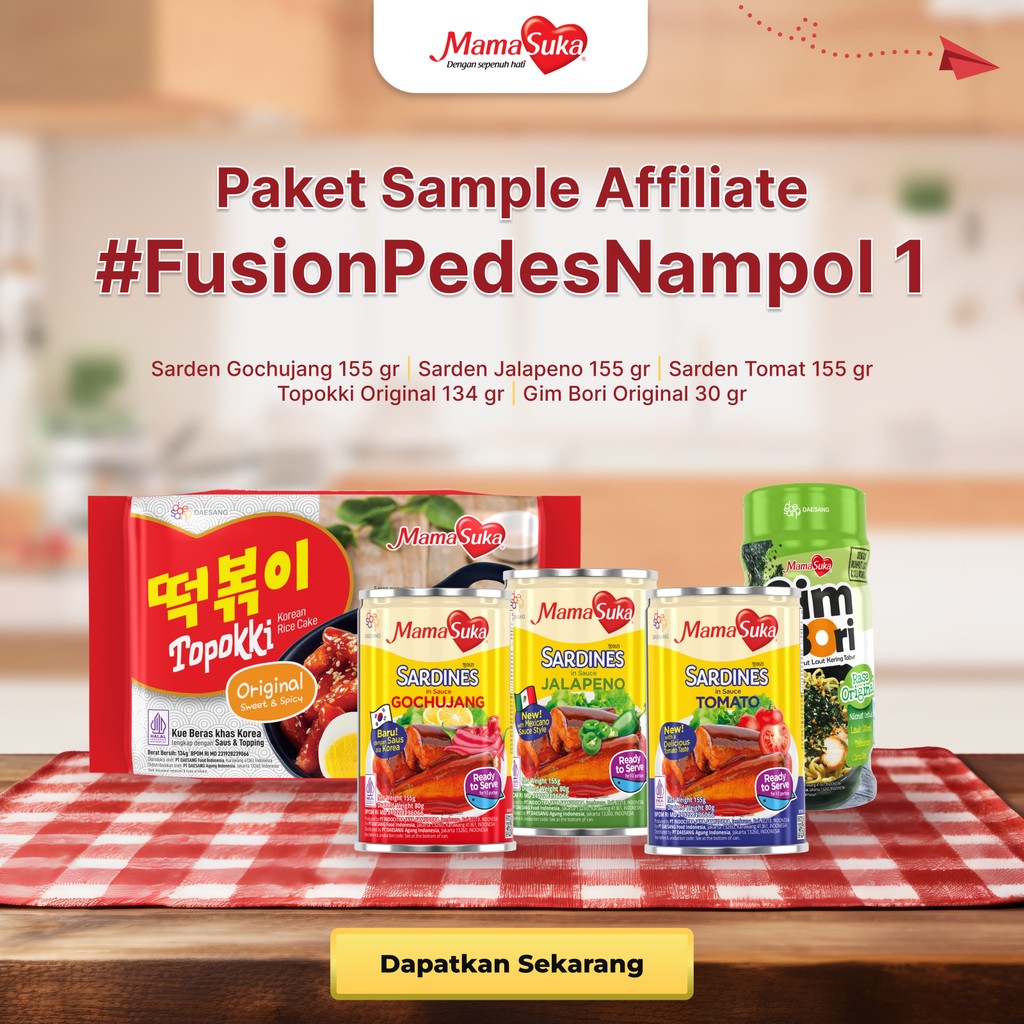 

[TIDAK UNTUK DIJUAL] Paket Sample Affiliate 1 - #FusionPedesNampol