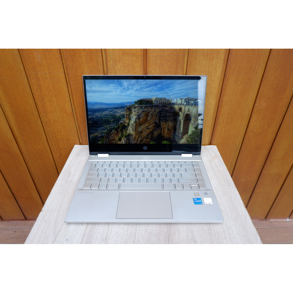 Laptop HP Pavilion X360 14-dw1024TU Touchscreen Core i5-1135G7 Ram 16Gb 512Gb Normal Siap Pakai - Le