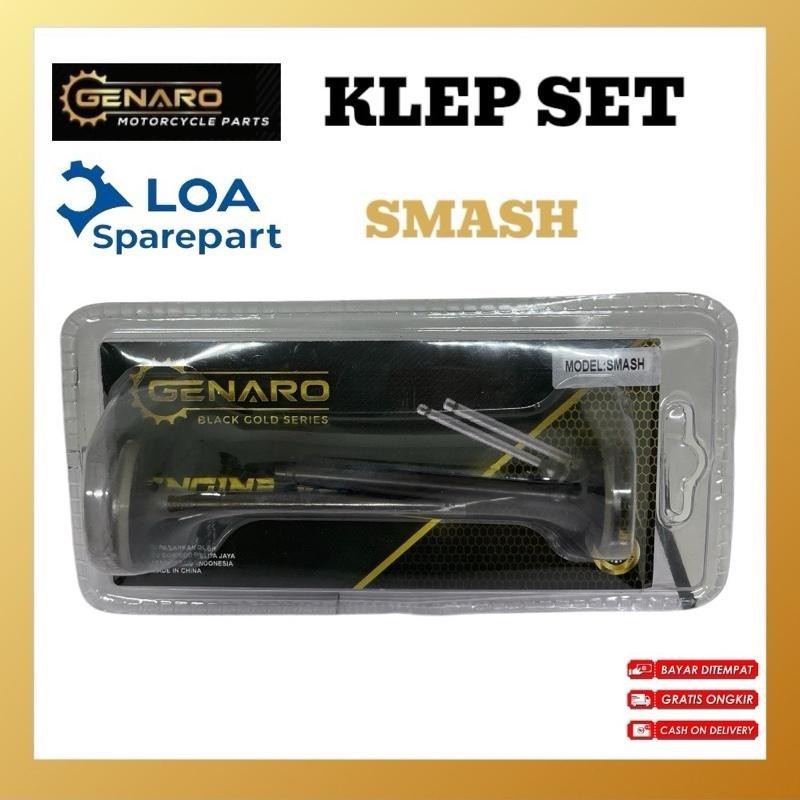 KLEP SET VALVE PAYUNG KLEP SET SMASH/ SMASH NEW ORIGINAL GENARO