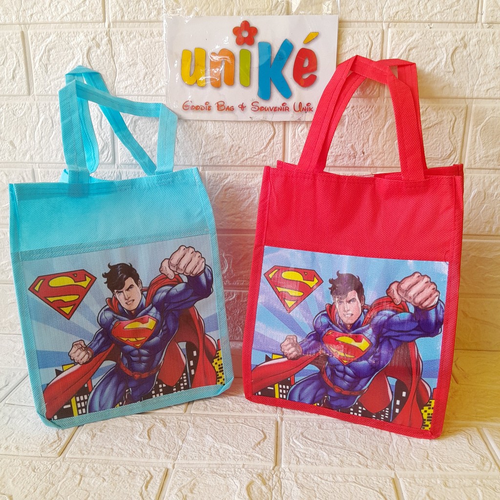 

12Pcs - BOY Tas Ulang Tahun Bingkisan Snack Goodie Bag Ulang Tahun Anak Premium Spunbond Bag Tebal