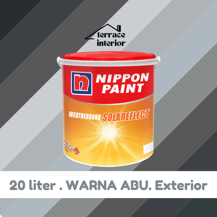 Cat Tembok Exterior Solareflect Nippon Paint Warna Abu 20 L