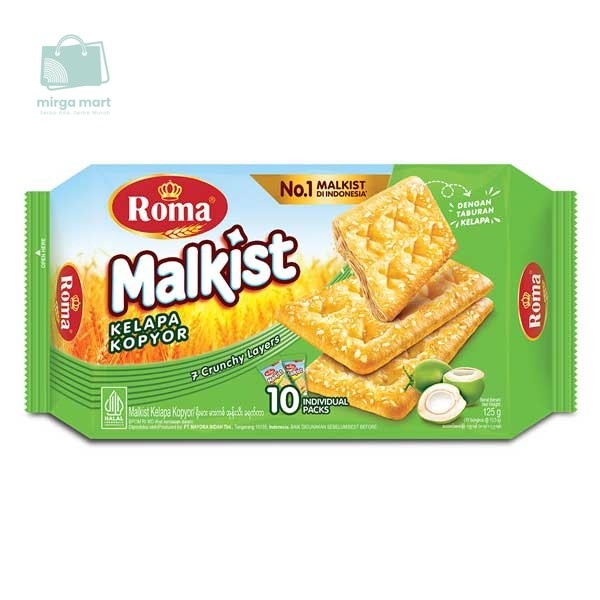 

ROMA MALKIST KELAPA KOPYOR 125 GR - BISKUIT