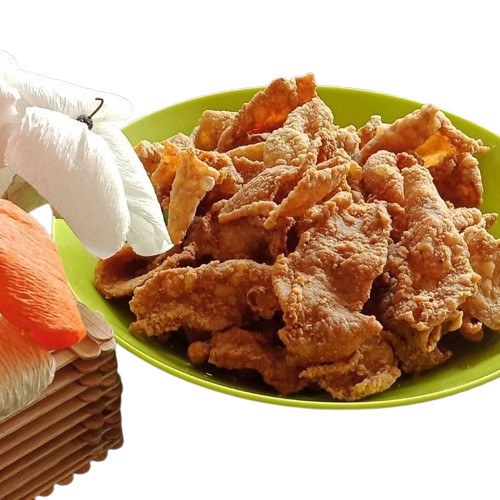 

DISKON 100 GRAM - kripik kulit ayam / keripik kulit ayam / keripik kulit ayam pedas daun jeruk / keripik kulit ayam pedas 100gram