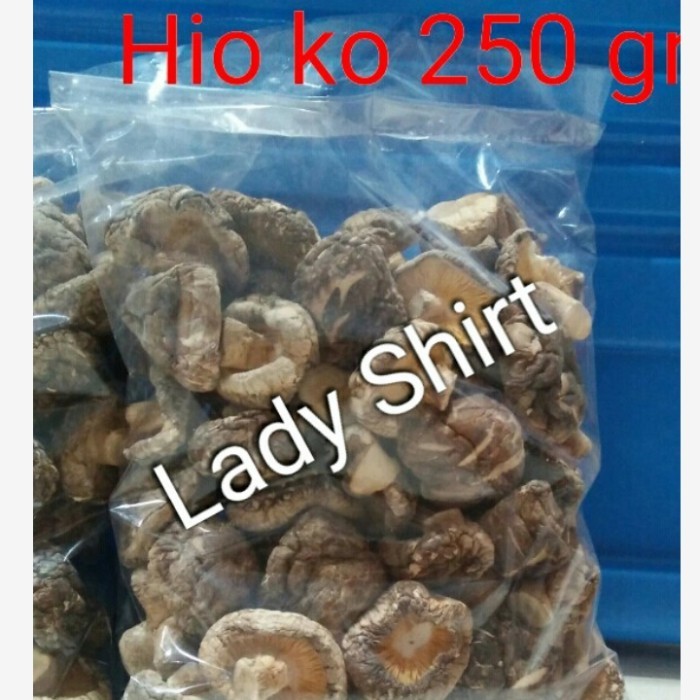 

Hio ko / hioko 250 gr ( Jamur Shitake kering) mushroom shitake - ukuran 3-4 cm