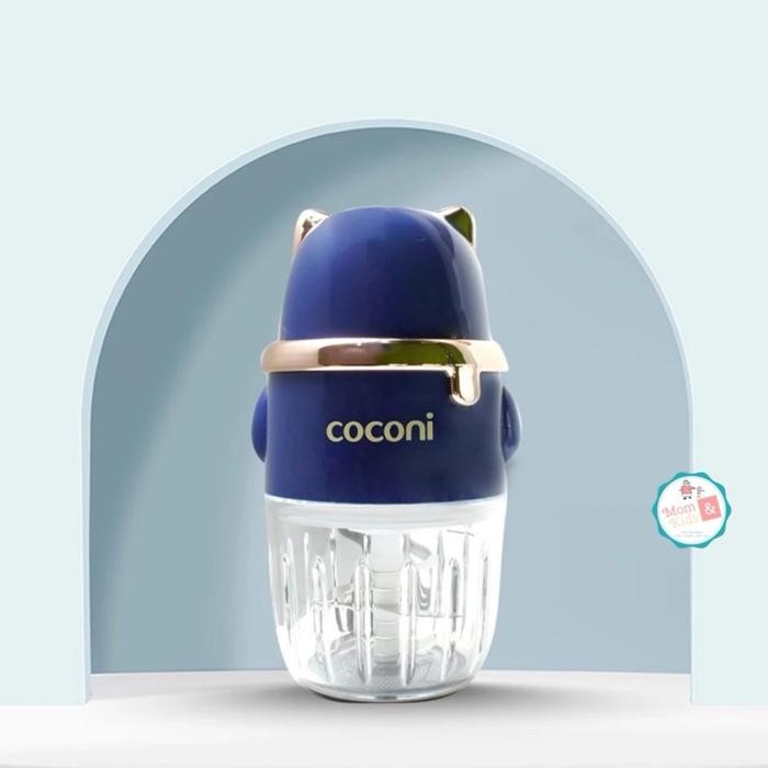 COCONI Food Blender | Chopper Blender Mini Pengolah Penghalus Makanan MPASI Bayi - CLASSIC BLUE