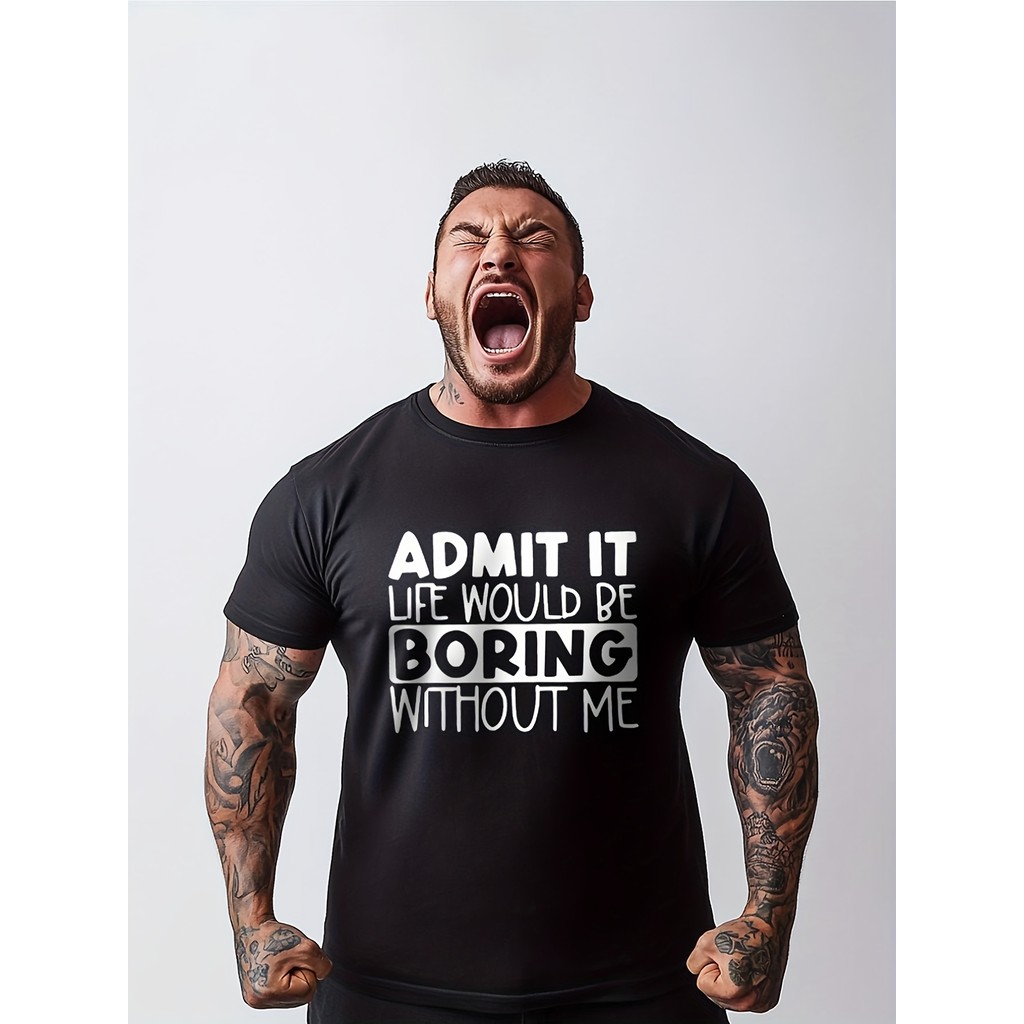 Kaos Pria Motif Keren Baju Oblong Pria Lengan Pendek Bahan Adem Lembut Nyaman Dipakai Buat Santai Ja