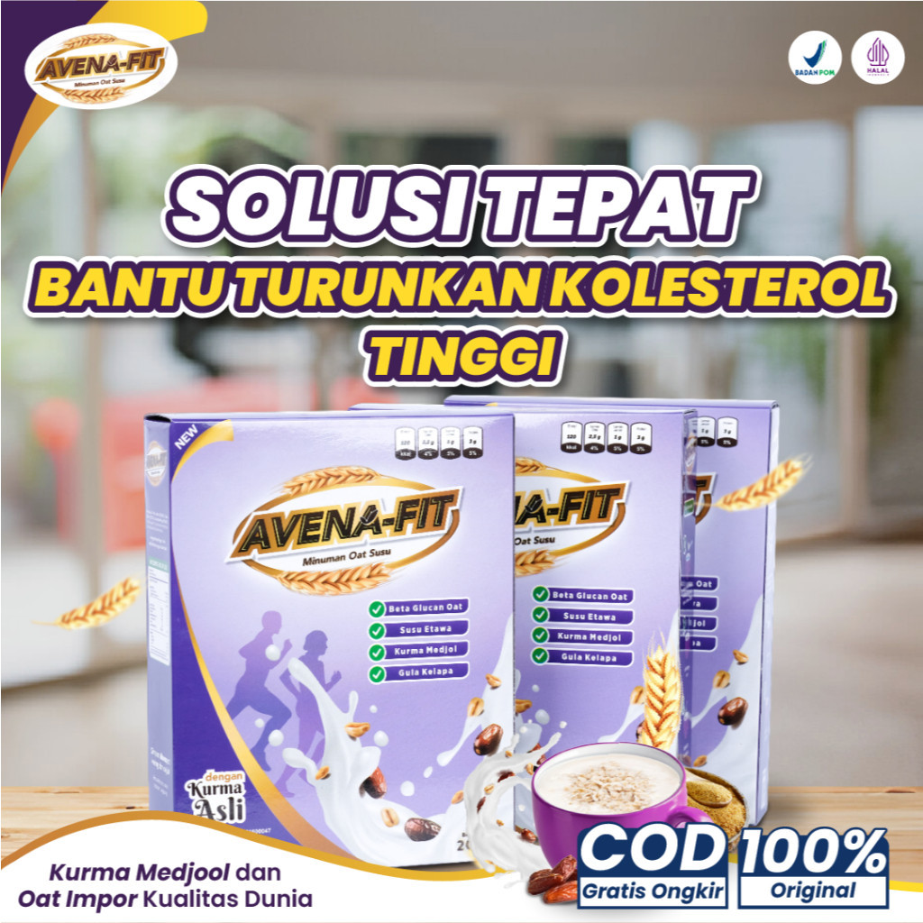 

Avenafit SEREAL OATS SUSU Solusi Sehat Bantu Turunkan Kolesterol Tinggi - PAKET 2 BOX