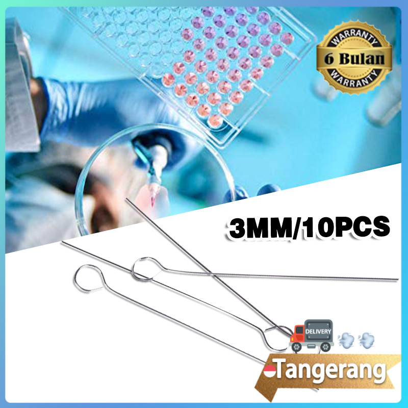 10PCS Jarum Ose Bulat Jarum Ose Jarum Inokulasi Laboratorium Inokulatpr Loop