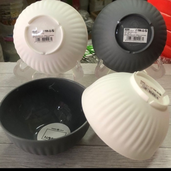 Mangkok Sop Green Leaf 4096//green leaf