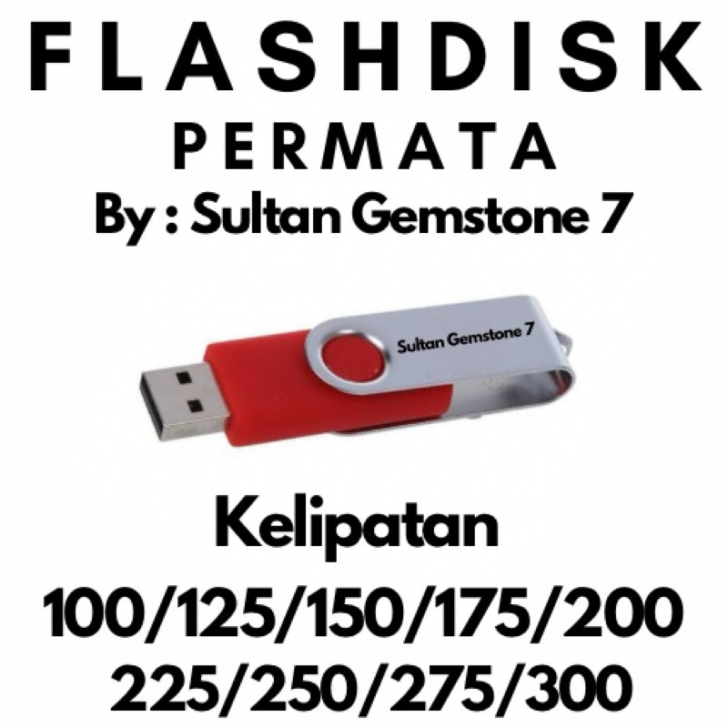 Flashdisk Permata Kelipatan 25rb (100/300) GB