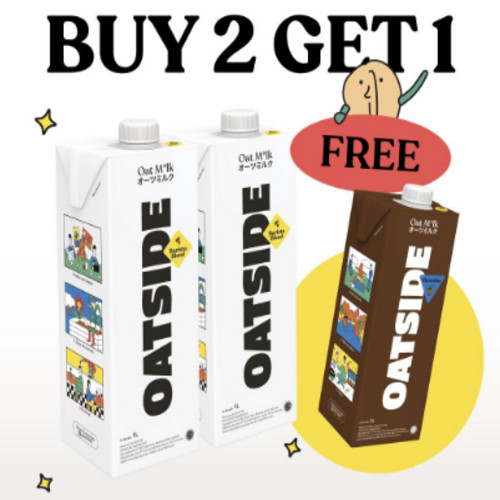 

(Buy 2 Get 1 Free) Oatside OatMilk Barista Blend 2L + Chocolate 1L | Susu Oat Barista Blend Dan Rasa Cokelat