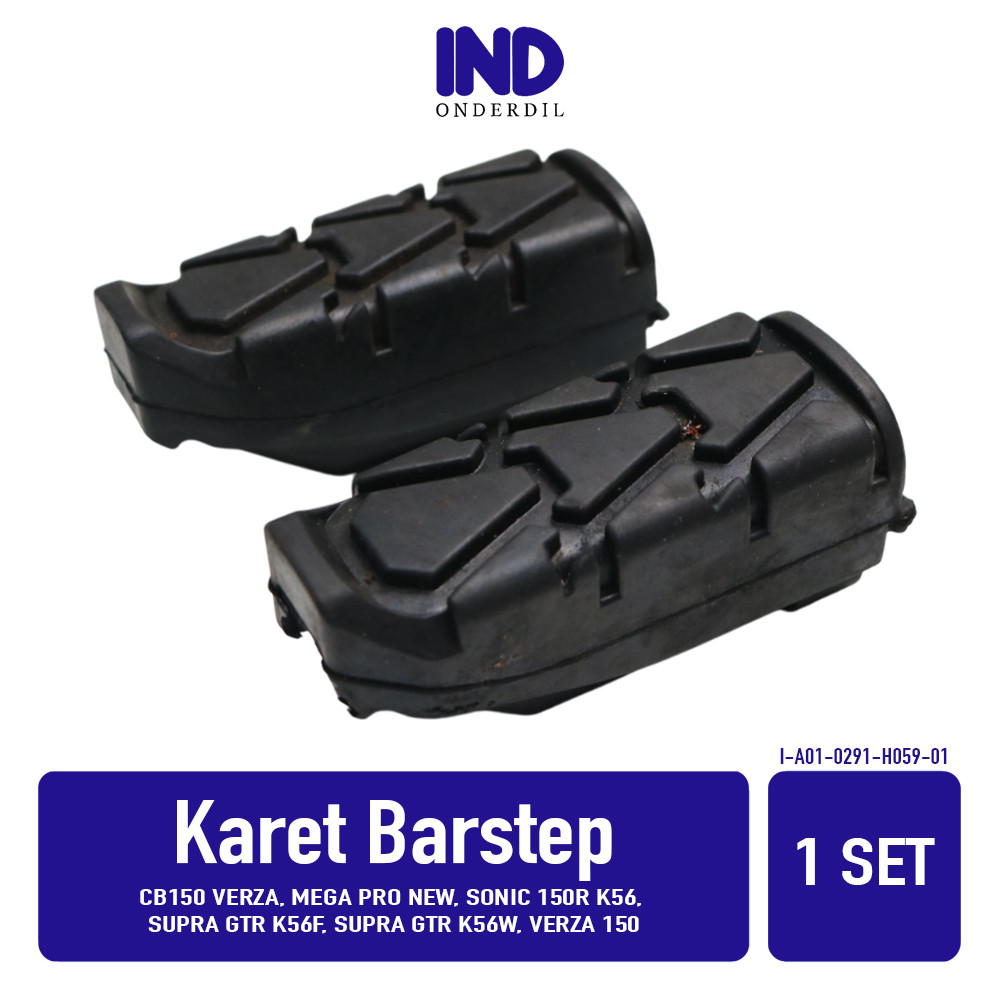 Karet Barstep Verza CB150 150, Mega Pro New, Sonic 150R K56, Supra GTR K56F K56W Footstep Bar Foot S