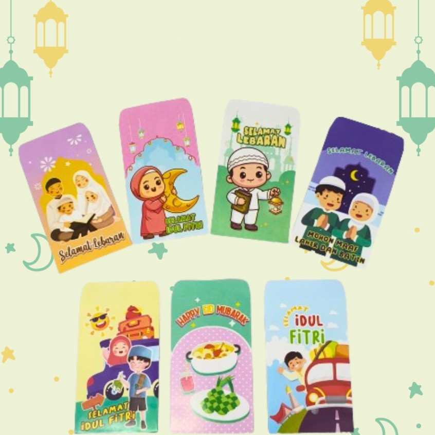 

AG (1Pak isi 10Pcs) Amplop Lebaran MINI Motif ANAK ukuran S