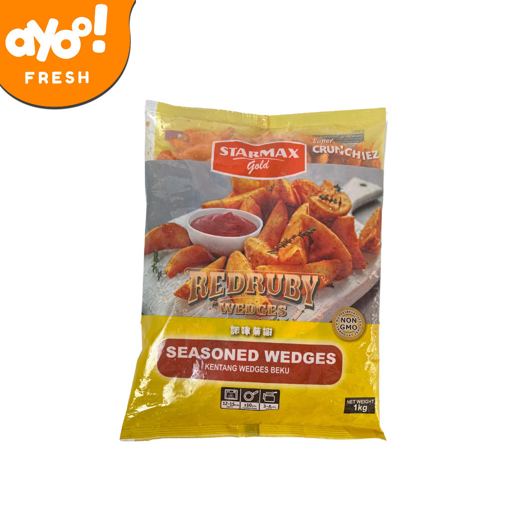

Kentang Wedges Seasoned STARMAX 1kg