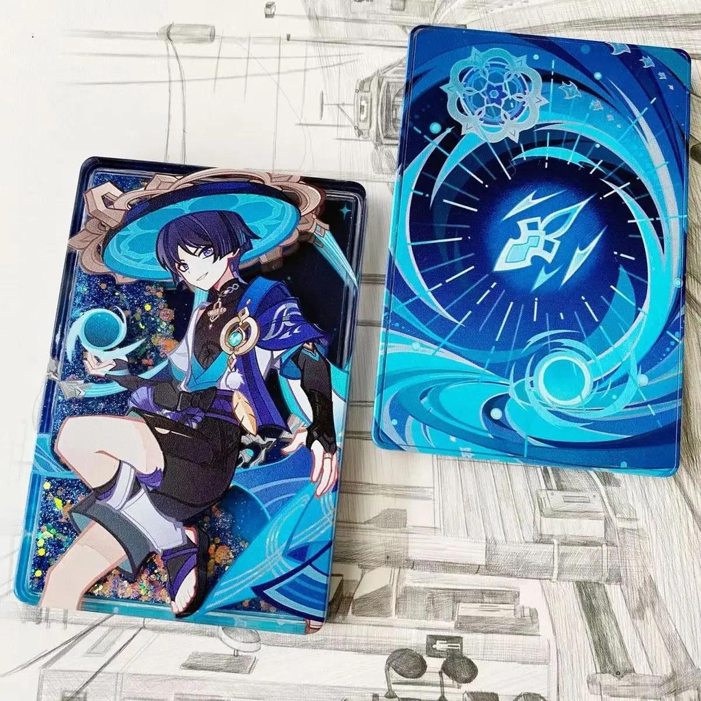 GS Impact Merch Genius Invokation TCG Wanderer Kazuha Hu Tao Zhongli Venti Quicksand Mahjong Customi