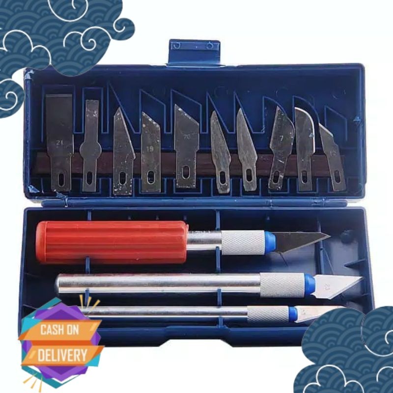 

READY set pisau ukir sayat bonsai 13 in 1 seni pahat 3 handle pegangan BOB