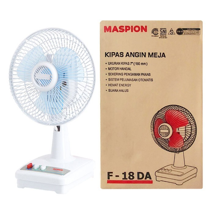 MASPION Kipas Angin Meja Desk Fan Kipas Angin Listrik  7 Inch F-18/F-181