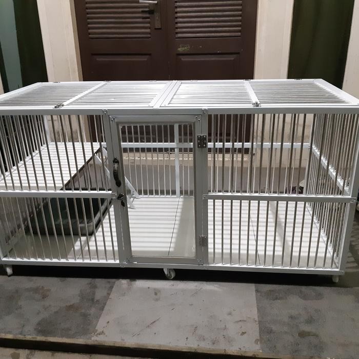 kandang kucing alumunium jumbo