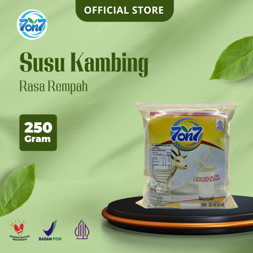 

Susu Kambing Etawa Bubuk 7on7 Rasa Rempah Kemasan 250gr