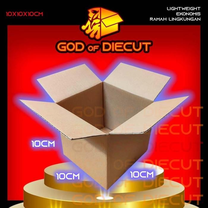 

10x10x10 cm kardus box kotak karton packing barang polos baru