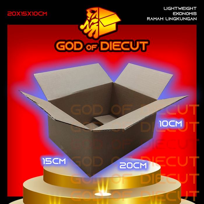 

20x15x10 cm kardus box kotak karton packing barang polos baru
