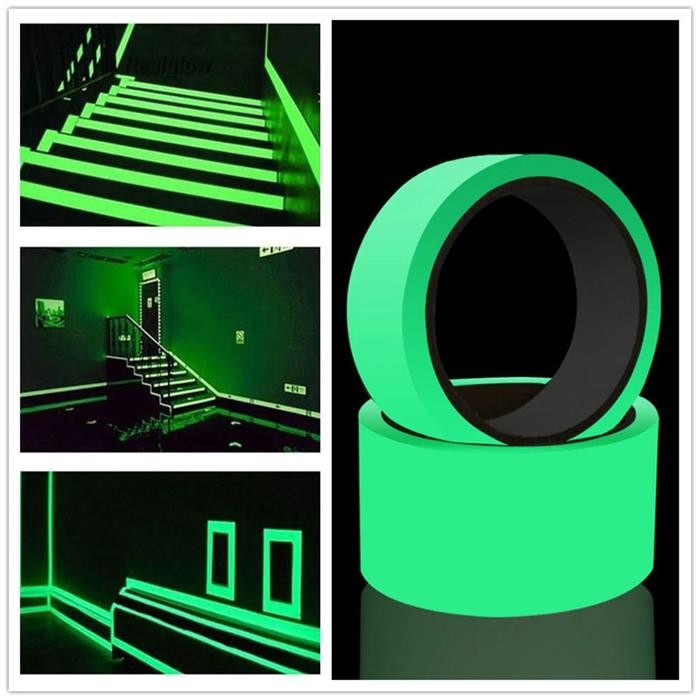 

Glow In The Dark Tape 20mm x 5m Meter Isolasi Lakban Sticker Fosfor HY6