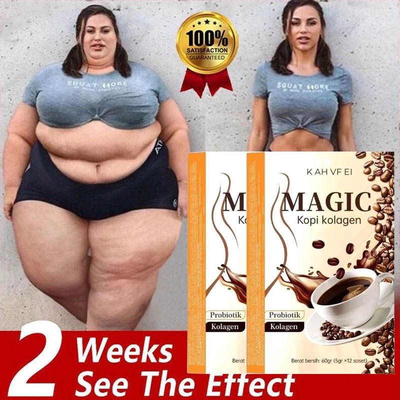 

【BPOM】 Magic Collagen Coffee Instant Coffee Original 100% Robusta Collagen - Kopi Pelangsing / Kopi Diet / Kopi Penurun Berat Badan Ampuh Cepat Dan Aman / Penurun Berat Badan / Pelangsing Perut Buncit