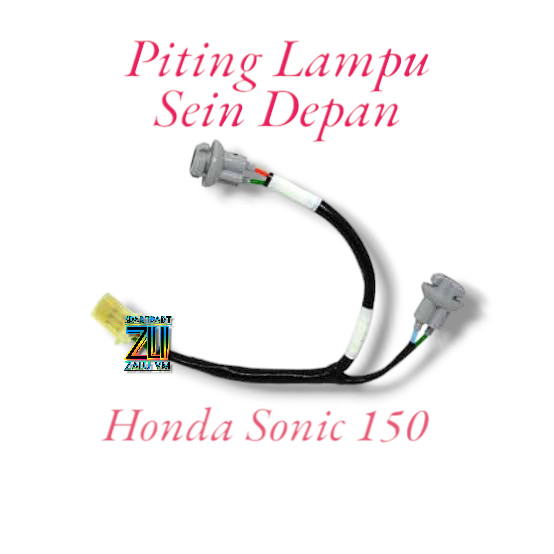 kabel piting lampu sein sen depan motor honda sonic 150