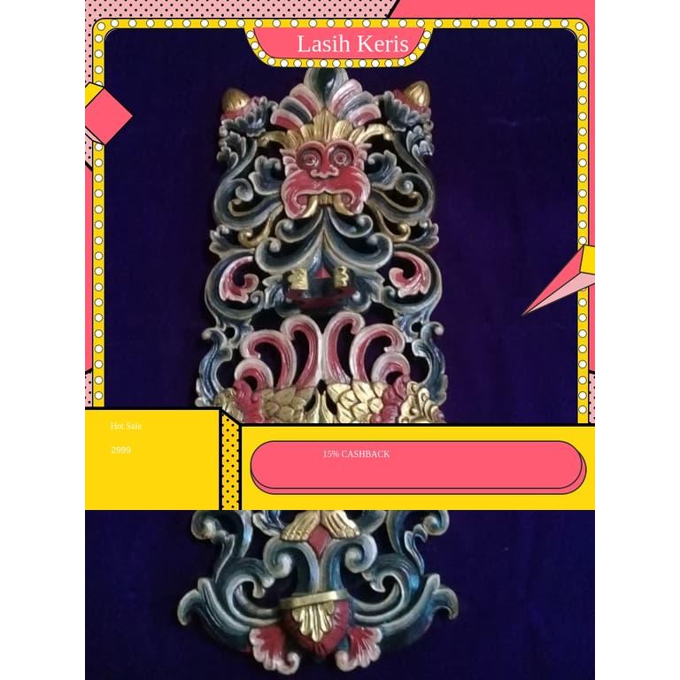 Blawong Keris Tempat Keris Ukir Leak Bali isi 1 KRS8