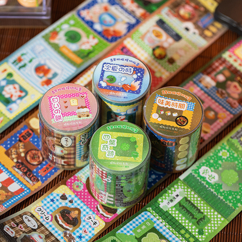 

[HARU] Showa Memory Series Juminocore Sticker Roll Journaling Kit Journal Scrapbook Masking Tape