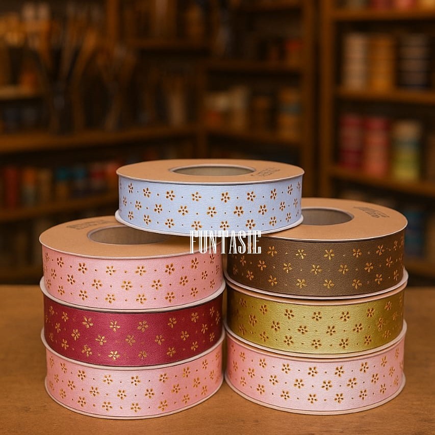 

(Per Meter) Pita Sablon Corak Sakura Ukuran Lebar 2.5 cm (Harga per Meter)