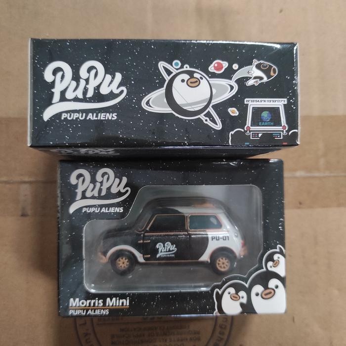 DIECAST TINY MORRIS MINI PUPU ALIENS EDITION