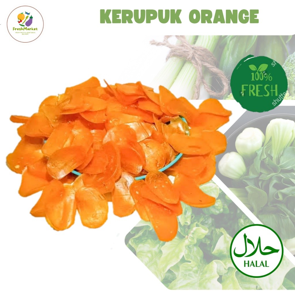 

Kerupuk Orange Mentah 250 Gram Sayurinstant