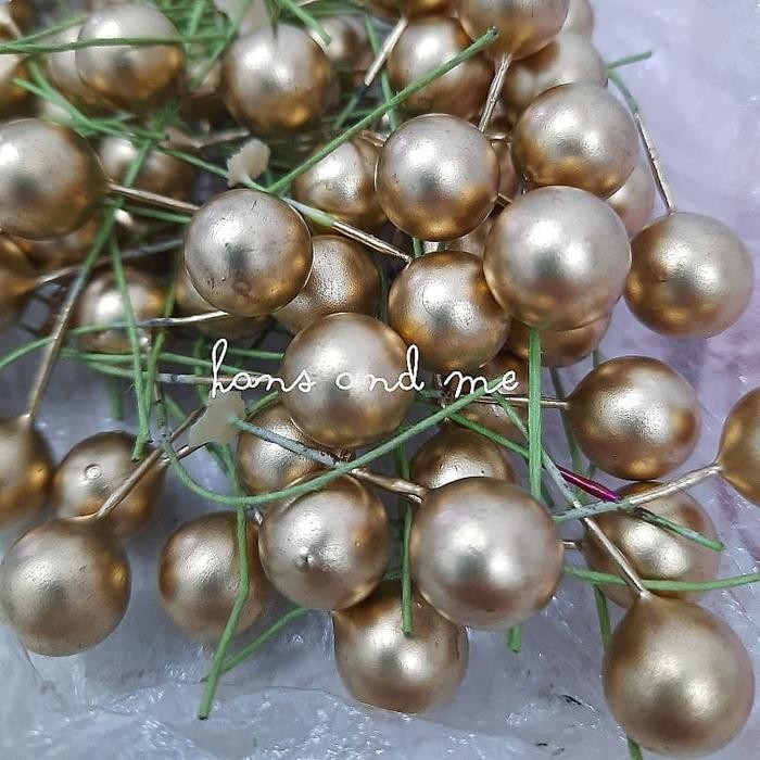 Putik Bunga 12mm - Emas