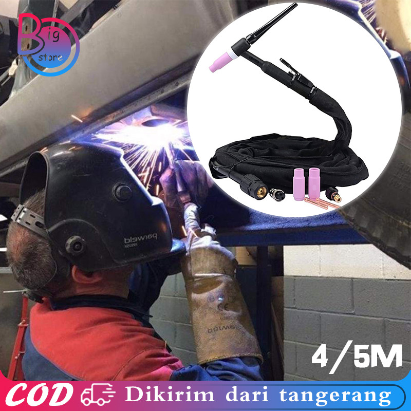 Setang Las Argon Pistol Las  Qq-150a Tang Las Argon Manual Tig Argon Stang Las Welding Torch Kabel 4