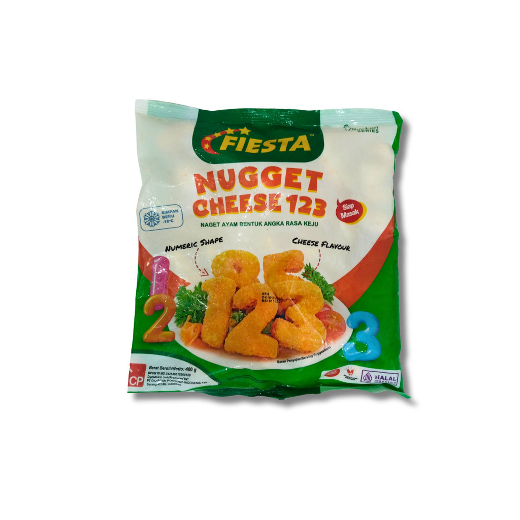 

Fiesta Cheese 123 Nugget Ayam Bentuk Angka Rasa Keju 400 gr/ Fiesta Nugget Cheese 400 gr