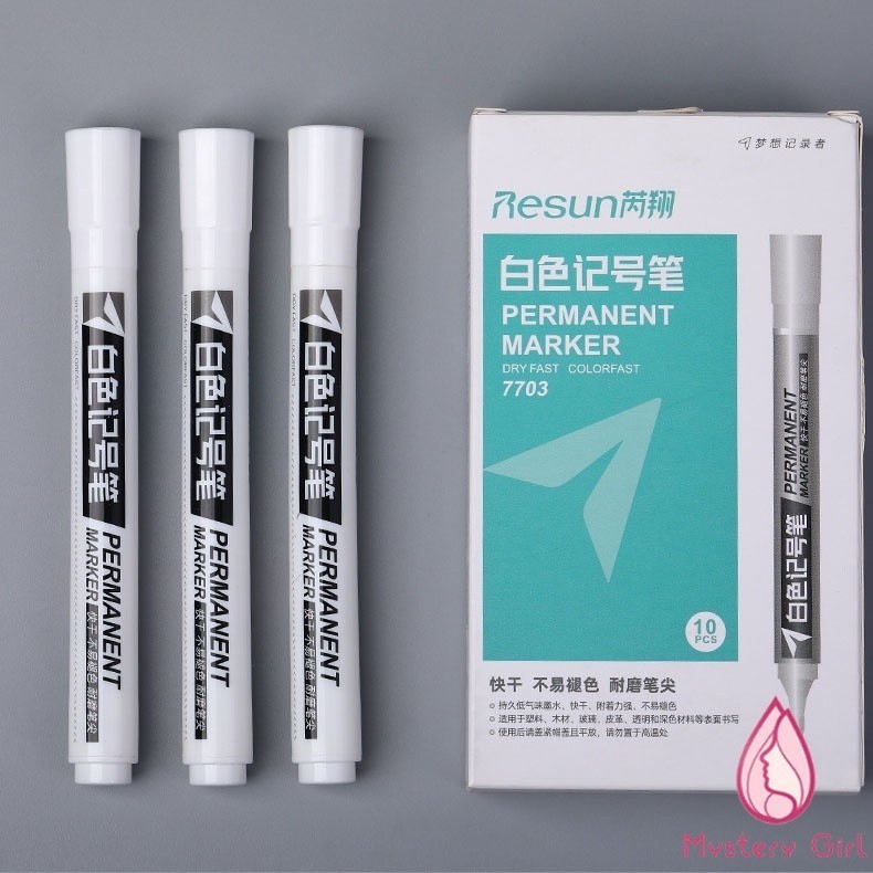 

Spidol Putih Permanen Cyansnail Tahan Air / Permanent Maker Waterproof Ban Motor Multifungsi