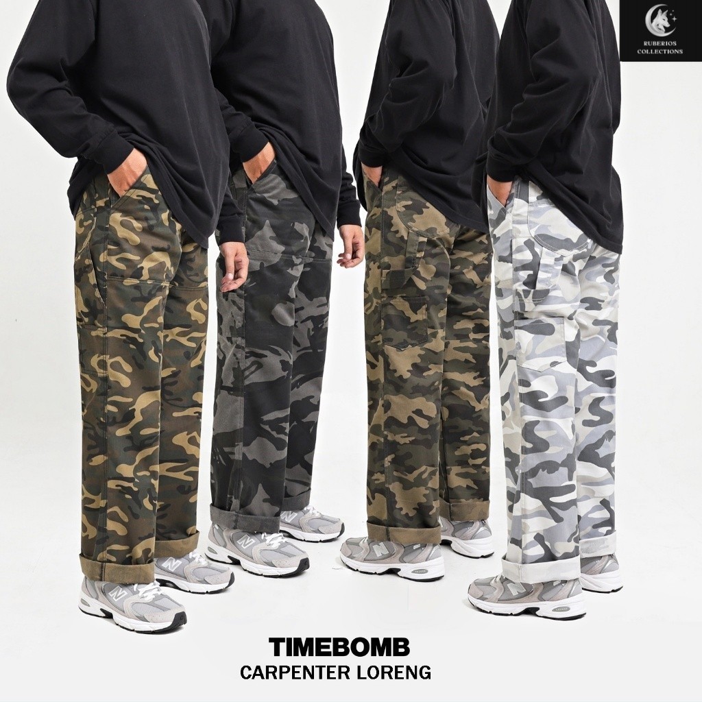 TIMEBOMB = CARPENTER PANTS - Celana Carpenter Reguler | Loreng