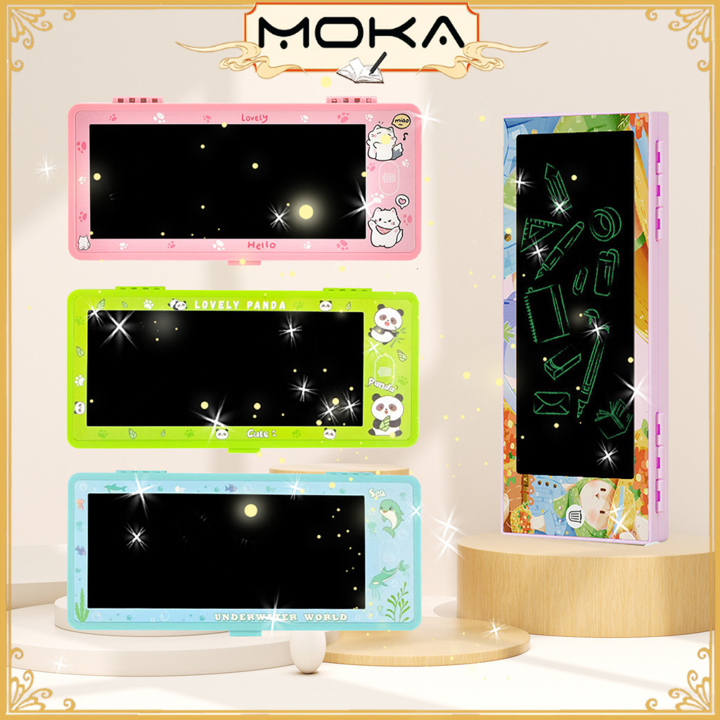 

6.6 MOKA KOTAK PENSIL KARAKTER KARTUN BAHAN ABS 2IN1 DENGAN LCD WRITTING PAD FREE PENSIL PAD MK