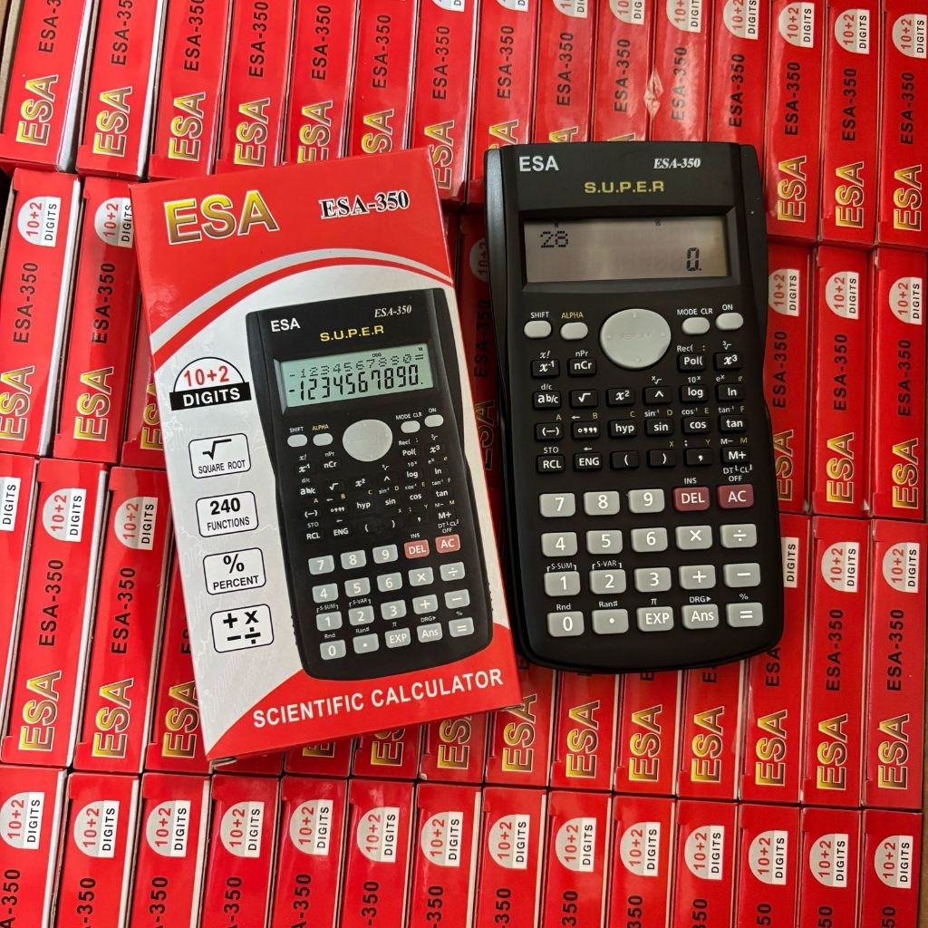 

Kalkulator Scientific Sekolah ESA 350 MS 10 + 2 Digit Murah 240+ Function // Kalkulator Warna Ujian Sin Cos Tan - Kalkulator Akuntansi Kimia Matematika