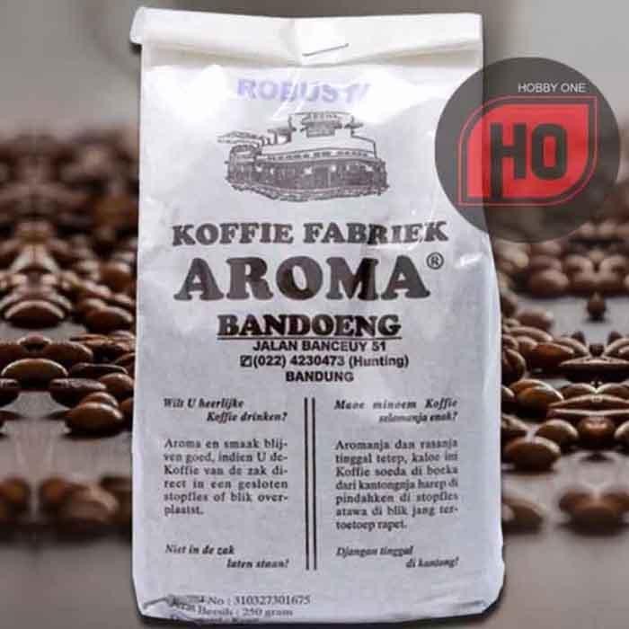 

Kopi Aroma ROBUSTA 250g - Koffie Fabriek Bandoeng - HALUS